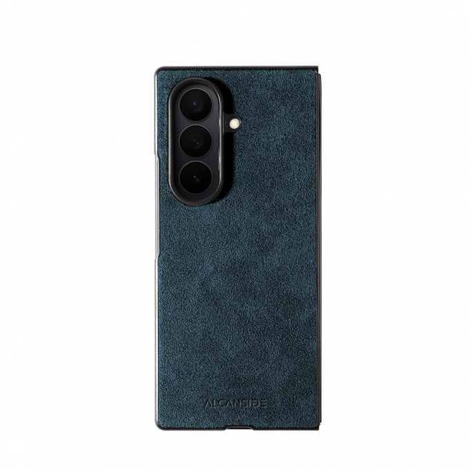 Samsung Galaxy Z Fold 7 - Alcantara Case - Ocean Blue, Afbeelding 1