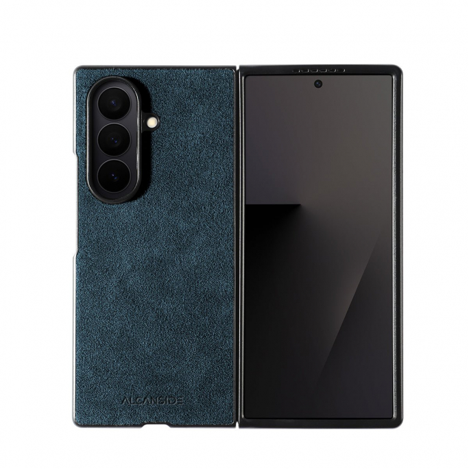Samsung Galaxy Z Fold 7 - Alcantara Case - Ocean Blue, Afbeelding 3