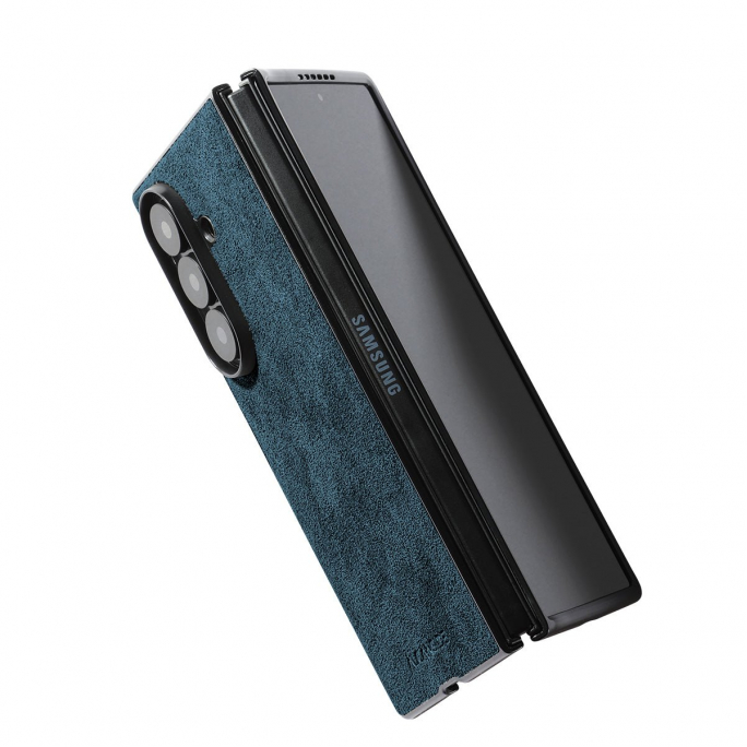 Samsung Galaxy Z Fold 7 - Alcantara Case - Ocean Blue, Afbeelding 4