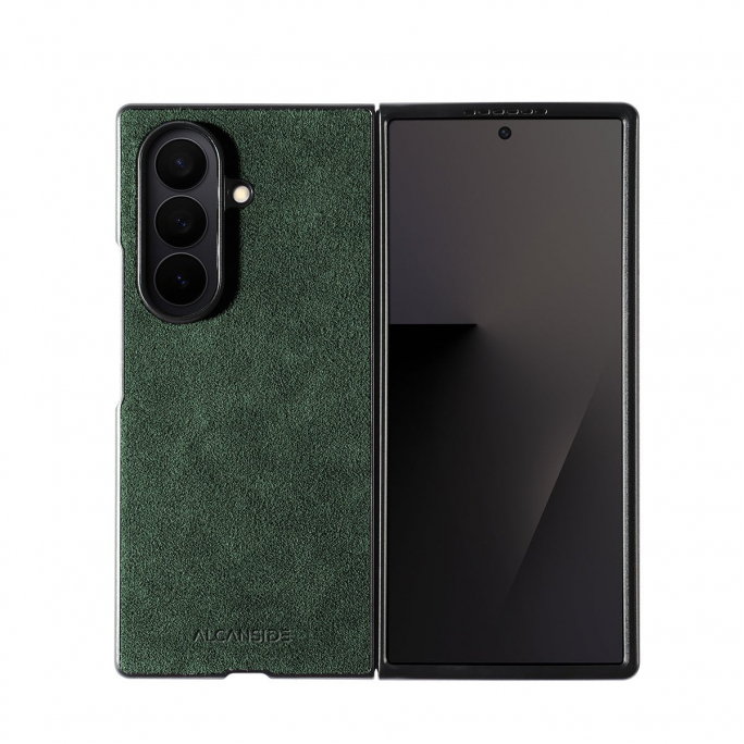 Samsung Galaxy Z Fold 7 - Alcantara Case - Midnight Green, Image 3