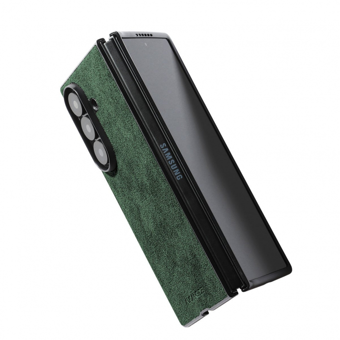 Samsung Galaxy Z Fold 7 - Alcantara Case - Midnight Green, Image 4
