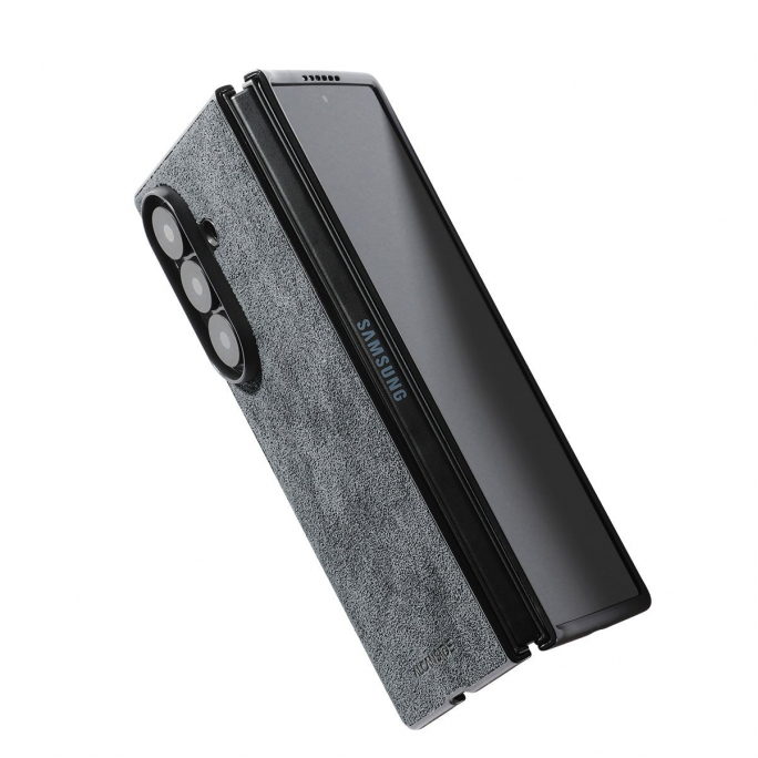 Samsung Galaxy Z Fold 7 - Alcantara Case - Nardo Gray, Image 4