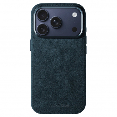 iPhone Alcantara Case - Navy Blue
