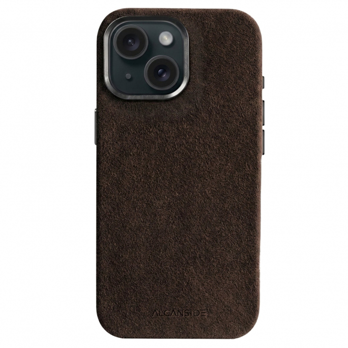 iPhone Alcantara Case - Chocolate Brown, Image 1