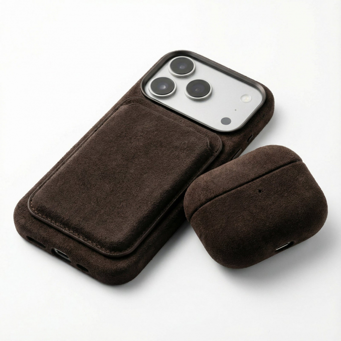 iPhone Alcantara Case - Chocolate Brown, Image 6