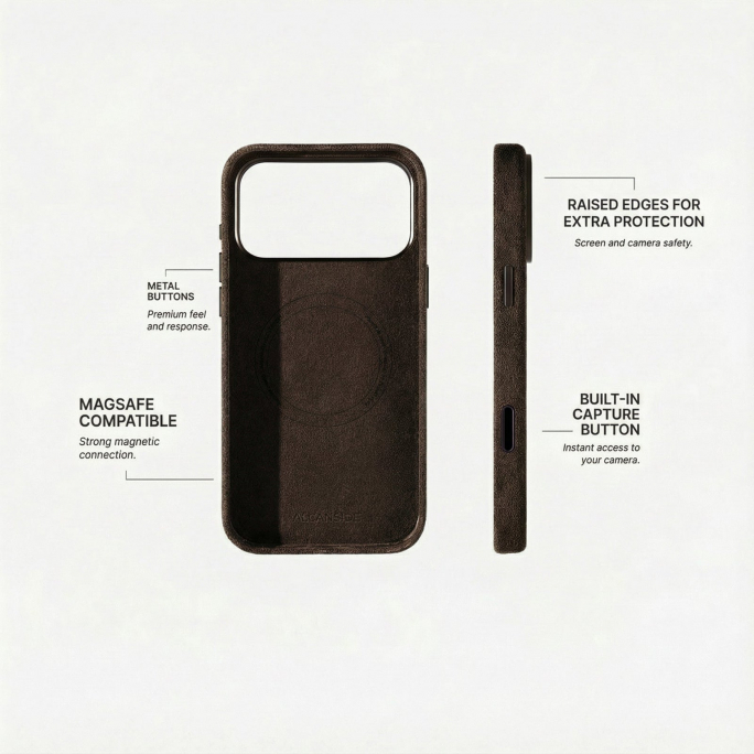 iPhone Alcantara Case - Chocolate Brown, Image 7