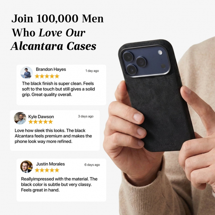 iPhone Alcantara Case - Deep Black, 69€, Image 5 iPhone Alcantara Case - Deep Black, Image 5