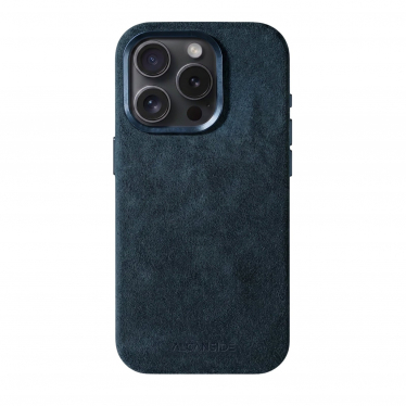 iPhone Alcantara Case - Navy Blue