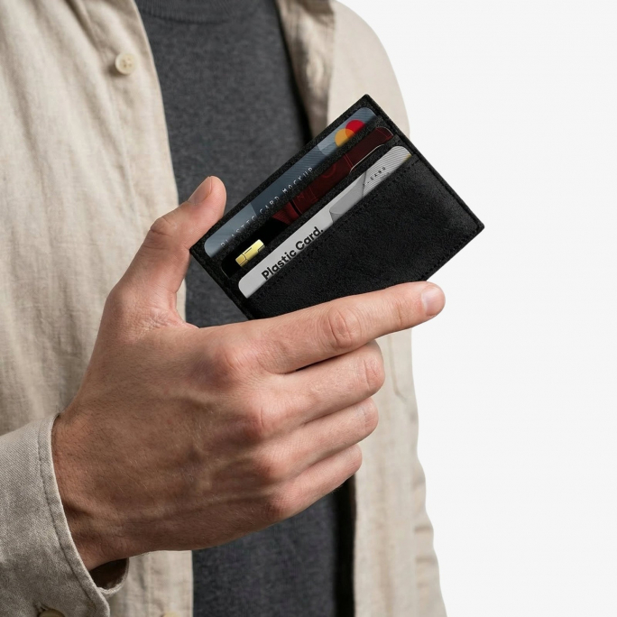 Alcantara Card Wallet - Deep Black, 40€, Image 3 Alcantara Card Wallet - Deep Black, Image 3
