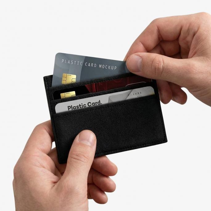 Alcantara Card Wallet - Deep Black, 40€, Image 6 Alcantara Card Wallet - Deep Black, Image 6