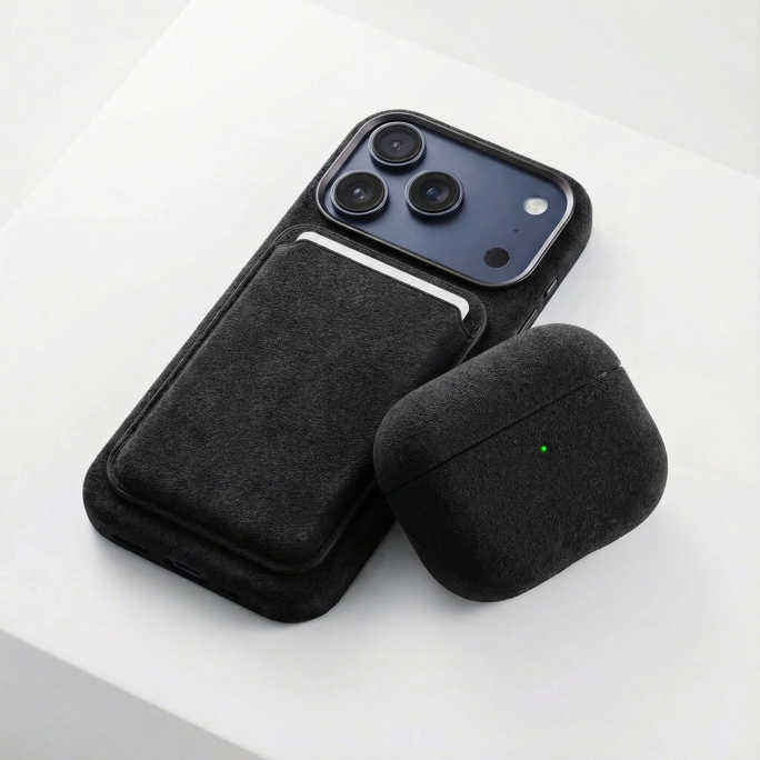 AirPods Pro (3rd Generation) Alcantara Case - Deep Black, 35€, Image 3 AirPods Pro (3rd Generation) Alcantara Case - Deep Black, Image 3