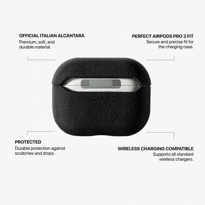 AirPods Pro (3rd Generation) Alcantara Case - Deep Black, 35€, Image 5 AirPods Pro (3rd Generation) Alcantara Case - Deep Black, Image 5