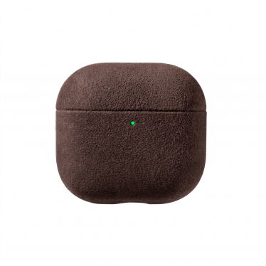 AirPods (4th generation) Alcantara Case - Chocolate Brown