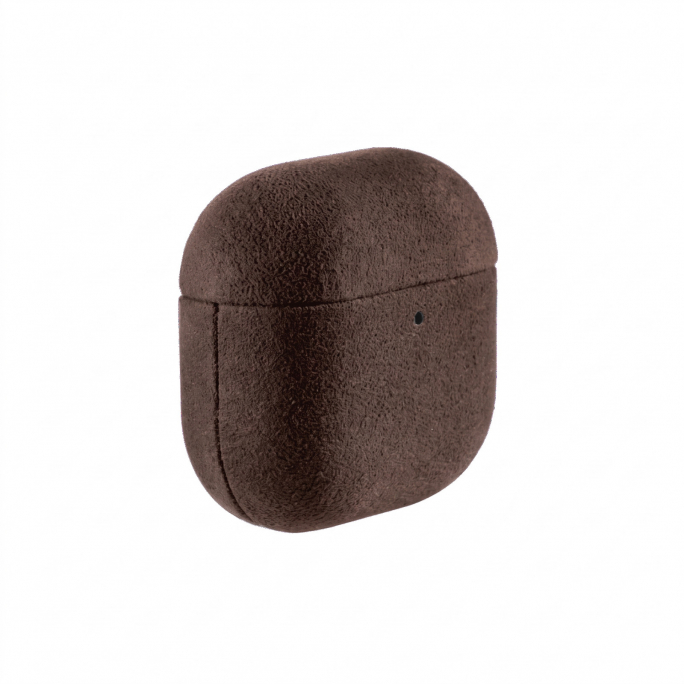AirPods (4th generation) Alcantara Case - Chocolate Brown, Image 5