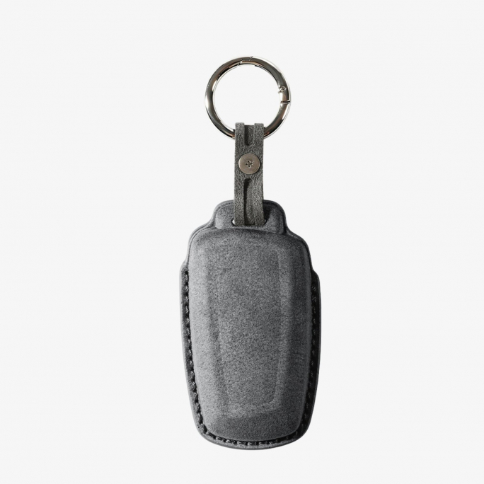 Alcantara Car Key Fob Cover for BMW Model A with Buckle - Space Grey, 59€, Image 5 Alcantara Car Key Fob Cover for BMW Model A with Buckle - Space Grey, Image 5
