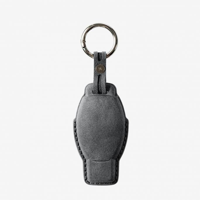 Alcantara Car Key Fob Cover for Mercedes -Benz Model B with Buckle - Space Grey, Image 5