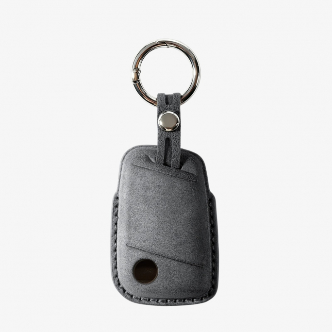 Alcantara Car Key Fob Cover for Volkswagen - Model C with Buckle - Space Grey, 59€, Image 5 Alcantara Car Key Fob Cover for Volkswagen - Model C with Buckle - Space Grey, Image 5
