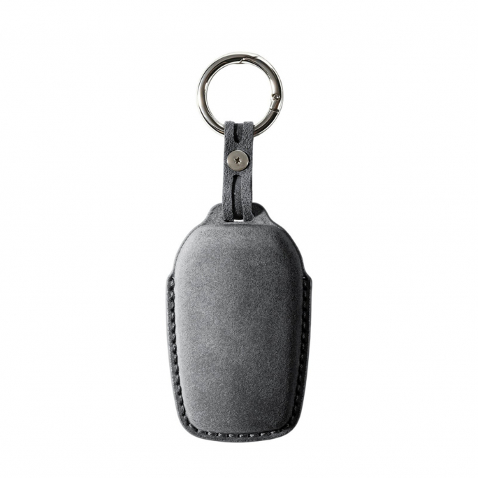 Alcantara Car Key Fob Cover for Toyota Model D with Buckle - Space Grey, 59€, Image 5 Alcantara Car Key Fob Cover for Toyota Model D with Buckle - Space Grey, Image 5