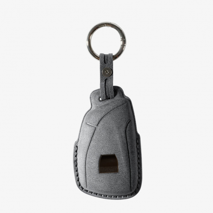 Alcantara Car Key Fob Cover for Buick Model H - Space Grey, Image 5
