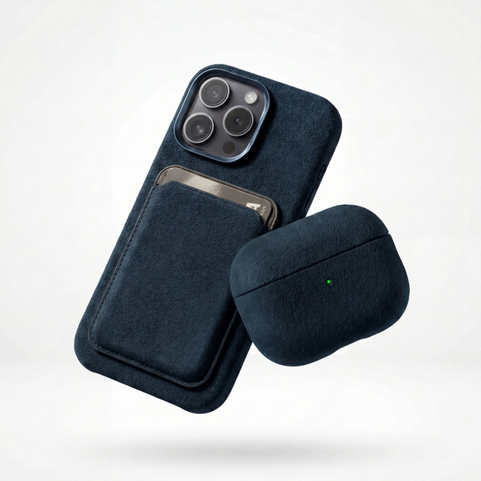 iPhone 15 Pro - Alcantara Case - Navy Blue, 69€, Image 5 iPhone 15 Pro - Alcantara Case - Navy Blue, Image 5