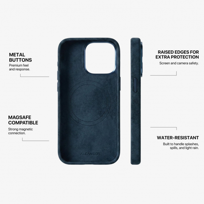 iPhone 15 Pro - Alcantara Case - Navy Blue, 69€, Image 6 iPhone 15 Pro - Alcantara Case - Navy Blue, Image 6