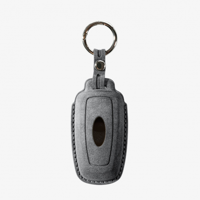 Alcantara Car Key Fob Cover for Ford Model A - Space Grey, Image 5