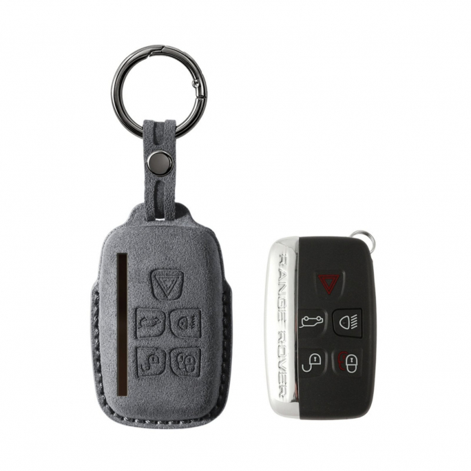 Alcantara Car Key Fob Cover for Land Rover Model A - Space Grey, 59€, Image 1 Alcantara Car Key Fob Cover for Land Rover Model A - Space Grey, Image 1
