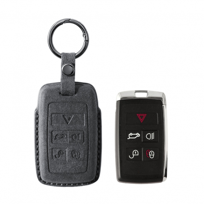 Alcantara Car Key Fob Cover for Land Rover Model B - Space Grey, 59€, Image 1 Alcantara Car Key Fob Cover for Land Rover Model B - Space Grey, Image 1