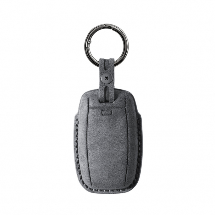 Alcantara Car Key Fob Cover for Kia Model A - Space Grey, Image 5
