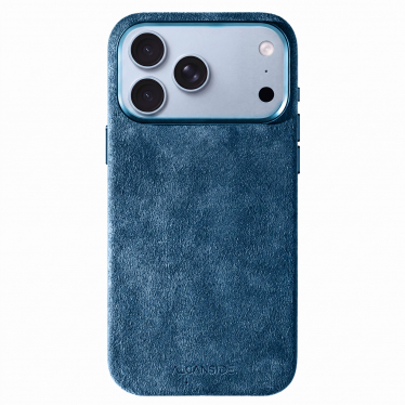 iPhone Alcantara Case - Ocean Blue