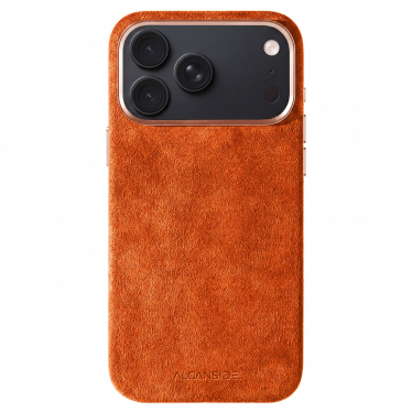 iPhone Alcantara Case - Orange