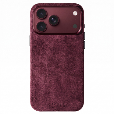 iPhone Alcantara Case - Wine Red