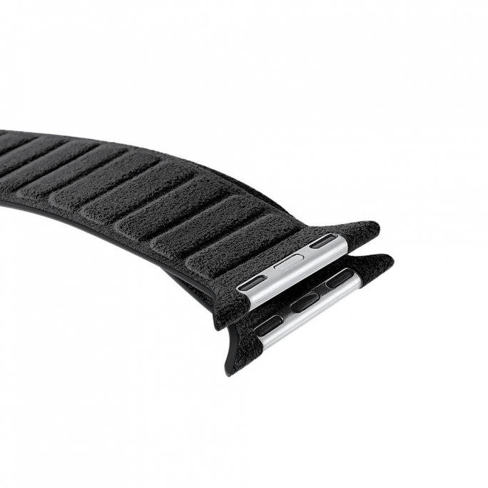 Alcantara Apple Watch Band - Deep Black - 42/44/45/46mm & Ultra (49mm), Afbeelding 5