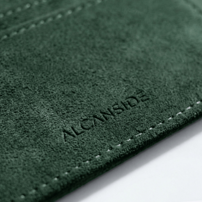 Alcantara Card Wallet - Midnight Green, Image 7