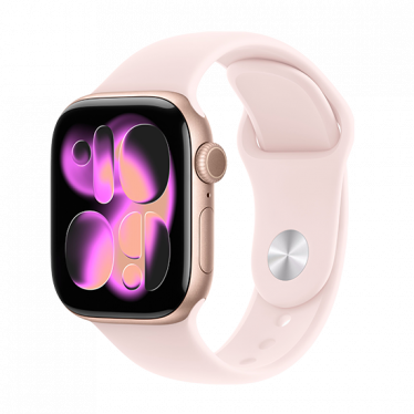 Watch Apple Watch Series 11 (2025) LTE 42mm Rose Gold Case with Light Blush Sport Band S/M - Rose Gold