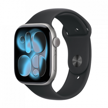 Watch Apple Watch Series 11 (2025) LTE 46mm Space Grey Aluminium Case with Black Sport Band M/L - Black