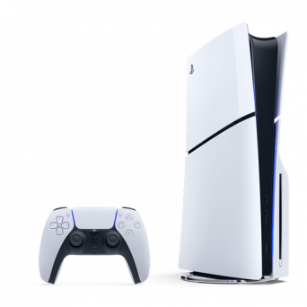 Sony PlayStation 5 Slim Disc Edition 1TB - White, Image 1