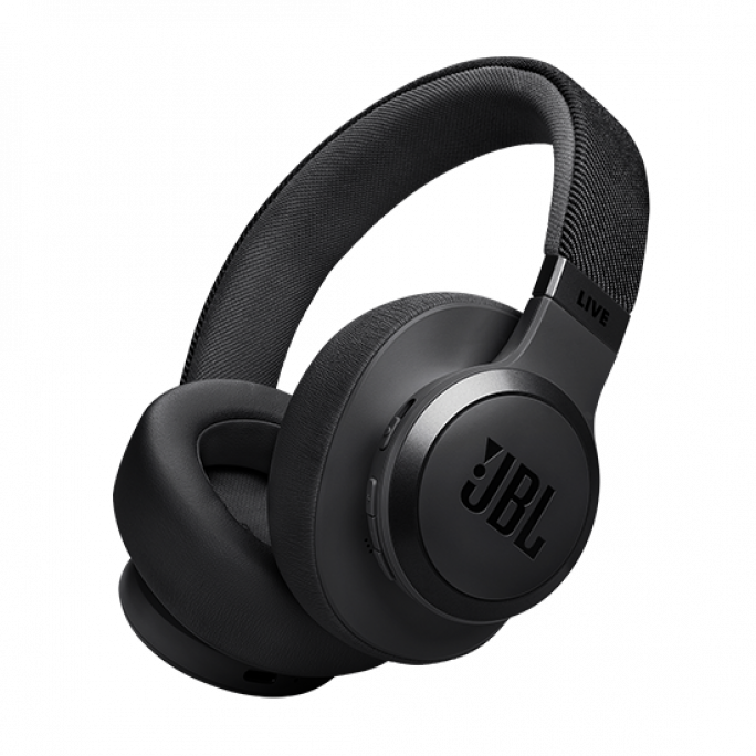 JBL Live 770NC Over Ear Bluetooth Headset - Black, Image 1