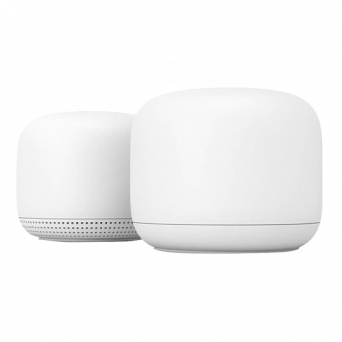Google Nest Wifi Router+Pointr 2Pcs - White, Image 1