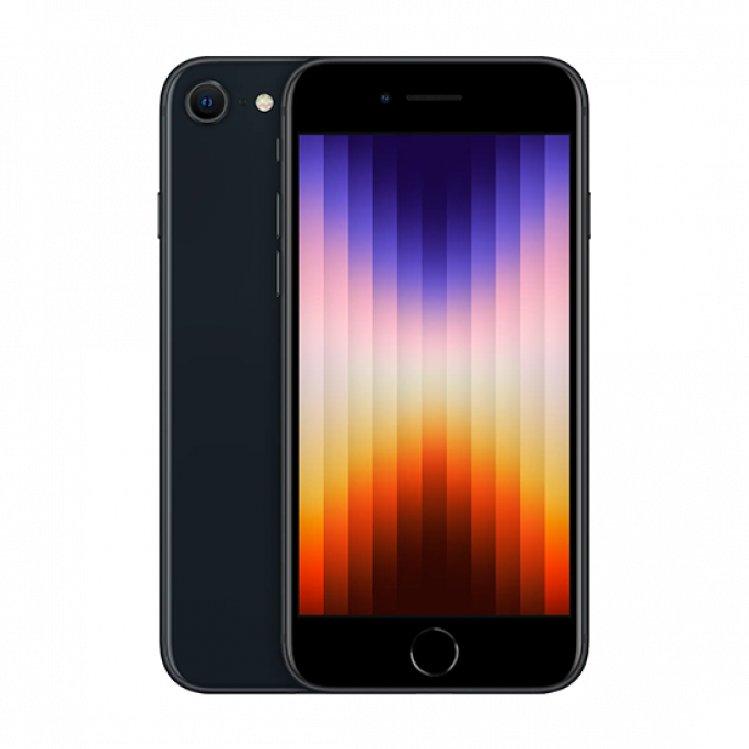 Apple iPhone SE3 5G (2022) 64GB - US Spec - Midnight, Afbeelding 1