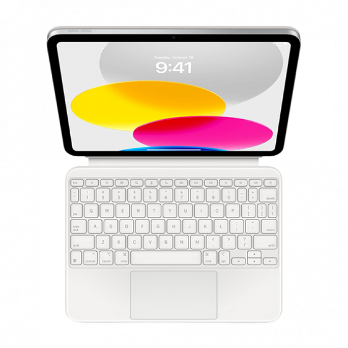 Apple Magic Keyboard for iPad 10th Gen. QWERTY - White, Afbeelding 1