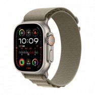 Watch Apple Watch Ultra 2 (2023) LTE 49mm Natural Titanium Case with Alpine Loop S - Olive