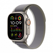 Watch Apple Watch Ultra 2 (2023) LTE 49mm Natural Titanium Case with Trail Loop S/M - Green/Grey