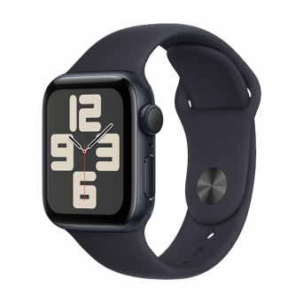 Watch Apple Watch SE (2022) LTE 40mm Midnight Aluminium Case with Sport Band S/M - Midnight, Image 1