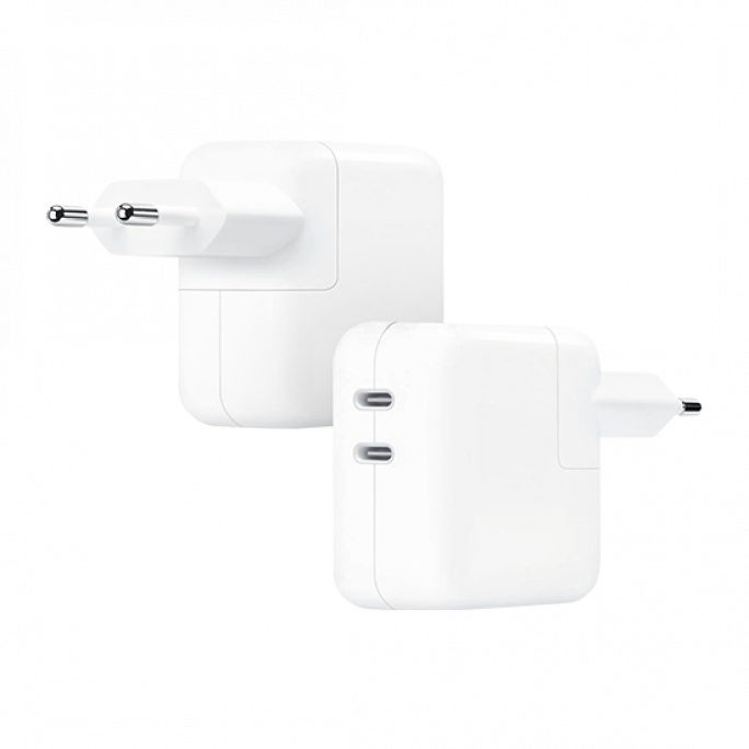 Apple 35W Dual USB-C Port Power Adapter - White, 52€, Image 1 Apple 35W Dual USB-C Port Power Adapter - White, Image 1