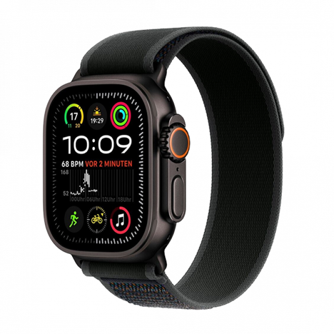 Watch Apple Watch Ultra 2 (2024) LTE 49mm Black Titanium Case with Trail Loop S/M - Black, Image 1