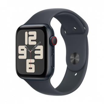 Watch Apple Watch SE (2024) GPS 40mm Midnight Aluminium Case with Sport Band S/M - Midnight , Image 1