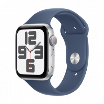 Watch Apple Watch SE2 (2024) GPS 40mm Silver Aluminium Case with Sport Band M/L - Denim, Image 1