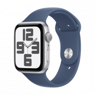 Watch Apple Watch SE2 (2024) GPS 44mm Silver Aluminium Case with Sport Band M/L - Denim