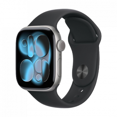 Watch Apple Watch Series 11 (2025) GPS 42mm Space Grey Aluminium Case with Black Sport Band M/L - Grey